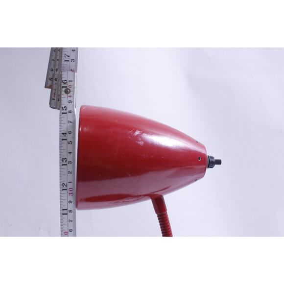 Vintage, Gooseneck, Red Minimalist, Memphis Style Lamp, - Picture 3 of 3